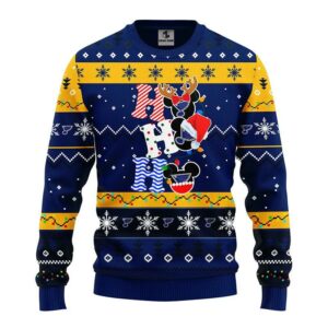 St. Louis Blues Hohoho Ugly Christmas Sweater, NHL Christmas Sweater