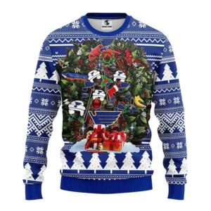 St. Louis Blues Tree Christmas Ugly Sweater, NHL Christmas Sweater