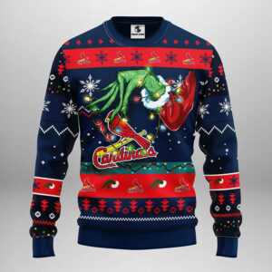 St. Louis Cardinals Grinch Ugly Christmas Sweater