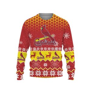 St. Louis Cardinals Sports Big Logo Ugly Christmas Sweater, MLB Christmas Sweater