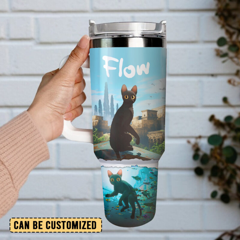 Flow Oscar 2024 Movies Custom Stanley Quencher 40oz Stainless Steel Tumbler With Handle - Threewoofs - Image 2