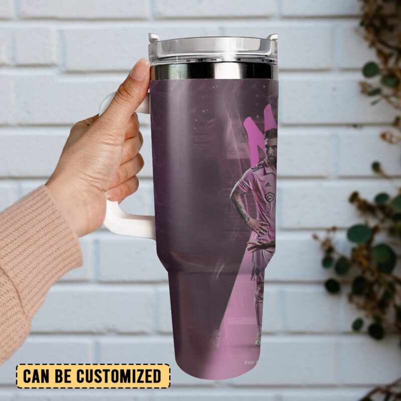 Lionel Messi Sports Custom Stanley Quencher 40oz Stainless Steel Tumbler With Handle - Threewoofs - Image 4
