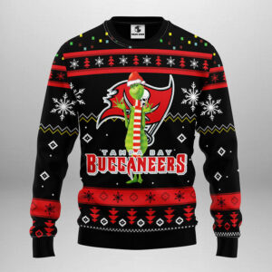Tampa Bay Buccaneers Funny Grinch Ugly Christmas Sweater
