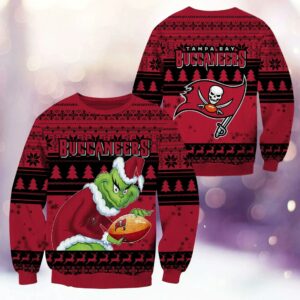 Tampa Bay Buccaneers Grinch Stolen Ugly Christmas Sweater, NFL Christmas Sweater