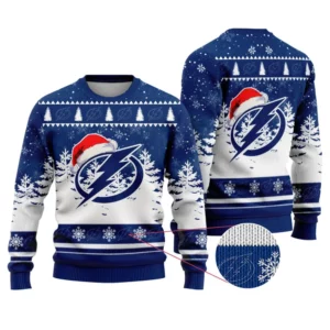NHL Tampa Bay Lightning Personalized Name Christmas Design Ugly Sweater ST2301