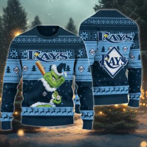 Tampa Bay Rays Grinch Stolen Ugly Christmas Sweater, MLB Christmas Sweater