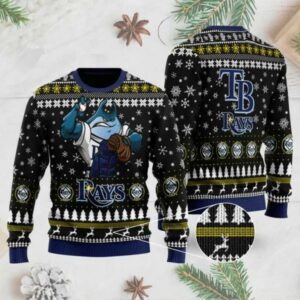 Tampa Bay Rays Mascot Ugly Christmas Sweater, MLB Christmas Sweater