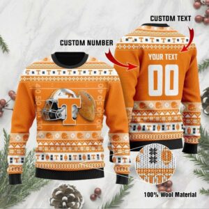 Tennessee Volunteers Personalized Ugly Christmas Sweater, NCAA Christmas Sweater
