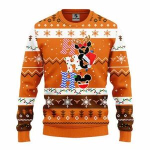 NCAA Texas Longhorns Hohoho Ugly Christmas Sweater, NCAA Christmas Sweater