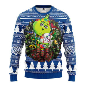 Texas Rangers Grinch Hug Ugly Christmas Sweater