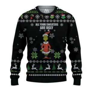 The Grinch Christmas Holiday Ugly Sweater, Grinch Holiday Sweater