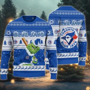 Toronto Blue Jays Grinch Stolen Ugly Christmas Sweater, MLB Christmas Sweater