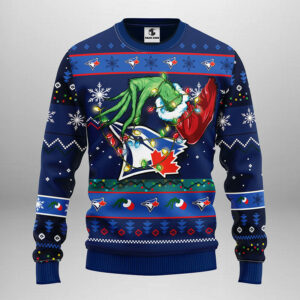 Toronto Blue Jays Grinch Ugly Christmas Sweater
