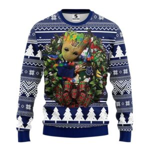 Toronto Maple Leafs Groot Hug Ugly Christmas Sweater, NHL Christmas Sweater