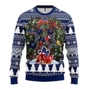 Toronto Maple Leafs Tree Christmas Ugly Sweater, NHL Christmas Sweater