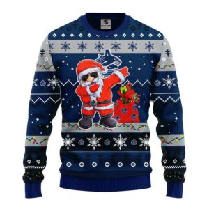 Vancouver Canucks Dabbing Santa Claus Ugly Christmas Sweater, NHL Christmas Sweater
