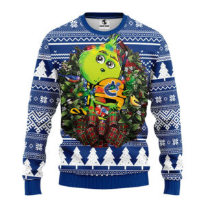 Vancouver Canucks Grinch Hug Ugly Christmas Sweater