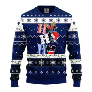 Vancouver Canucks Hohoho Ugly Christmas Sweater, NHL Christmas Sweater