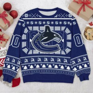 Vancouver Canucks NHL Custom Ugly Christmas Sweater, NHL Christmas Sweater