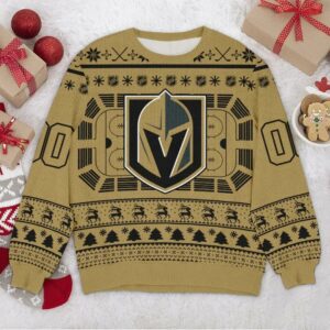 Vegas Golden Knights NHL Custom Ugly Christmas Sweater, NHL Christmas Sweater