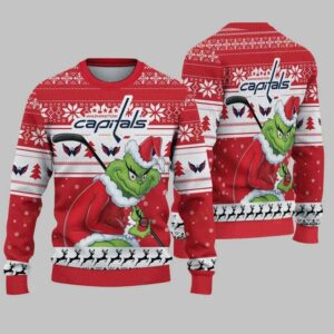 Washington Capitals Grinch Stolen Ugly Christmas Sweater, NHL Christmas Sweater