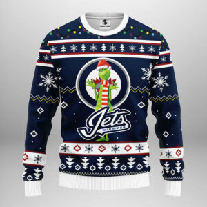 Winnipeg Jets Funny Grinch Ugly Christmas Sweater