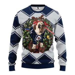 Winnipeg Jets Pub Dog Ugly Christmas Sweater, NHL Christmas Sweater
