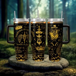 A Court of Silver Flames Book Custom Stanley Quencher 40oz Stainless Steel Tumbler With Handle - Threewoofs