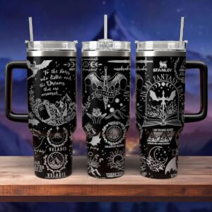A Court Of Thorns And Roses Book Custom Stanley Quencher 40oz Stainless Steel Tumbler With Handle - Threewoofs