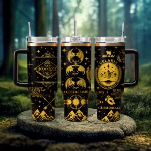 A Court Of Thorns And Roses Book Custom Stanley Quencher 40oz Stainless Steel Tumbler With Handle - Threewoofs