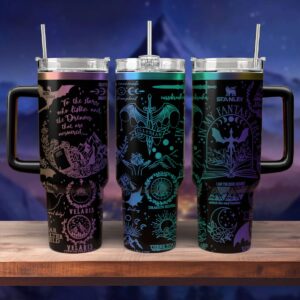 A Court Of Thorns And Roses Book Custom Stanley Quencher 40oz Stainless Steel Tumbler With Handle - Threewoofs