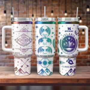 A Court Of Thorns And Roses Book Custom Stanley Quencher 40oz Stainless Steel Tumbler With Handle - Threewoofs