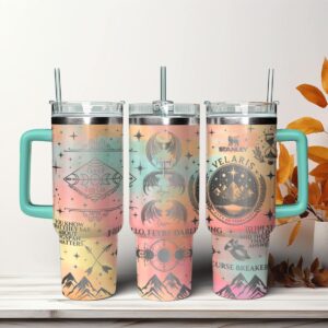 A Court Of Thorns And Roses Book Custom Stanley Quencher 40oz Stainless Steel Tumbler With Handle - Threewoofs