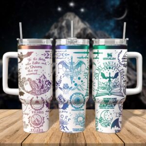 A Court Of Thorns And Roses Book Custom Stanley Quencher 40oz Stainless Steel Tumbler With Handle - Threewoofs