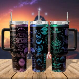 A Court Of Thorns And Roses Book Custom Stanley Quencher 40oz Stainless Steel Tumbler With Handle - Threewoofs