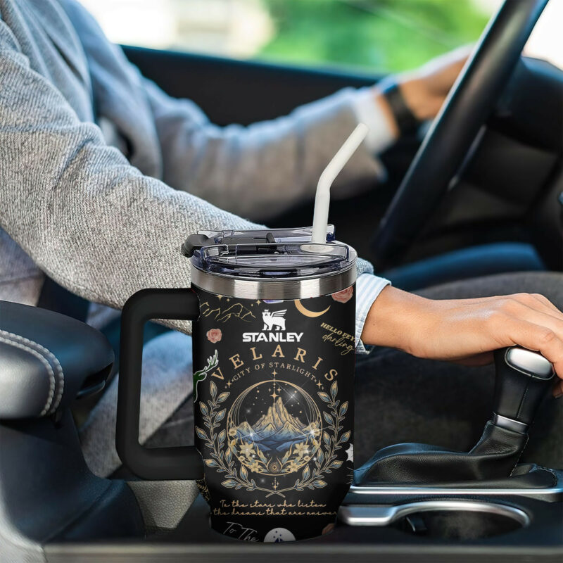 A Court of Thorns and Roses Book Custom Stanley Quencher 40oz Stainless Steel Tumbler With Handle - Threewoofs - Image 4