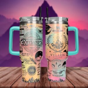 A Court Of Thorns And Roses Book Custom Stanley Quencher 40oz Stainless Steel Tumbler With Handle - Threewoofs