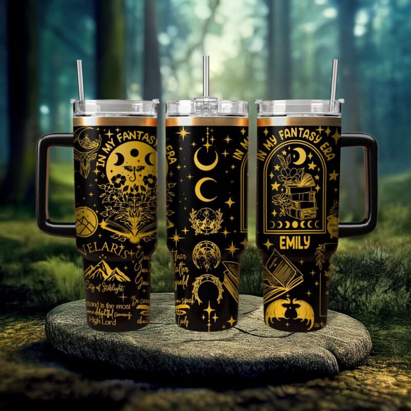 A Court Of Thorns And Roses Book Custom Stanley Quencher 40oz Stainless Steel Tumbler With Handle - Threewoofs