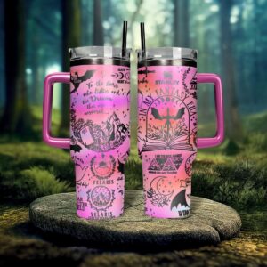 A Court Of Thorns And Roses Book Custom Stanley Quencher 40oz Stainless Steel Tumbler With Handle - Threewoofs