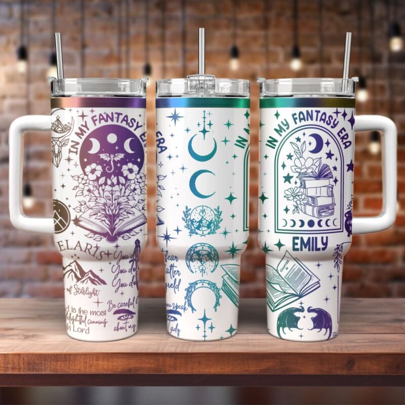 A Court Of Thorns And Roses Book Custom Stanley Quencher 40oz Stainless Steel Tumbler With Handle - Threewoofs