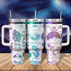 A Court Of Thorns And Roses Book Custom Stanley Quencher 40oz Stainless Steel Tumbler With Handle - Threewoofs