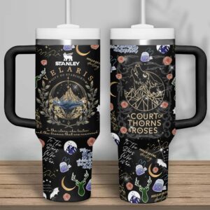 A Court of Thorns and Roses Book Custom Stanley Quencher 40oz Stainless Steel Tumbler With Handle - Threewoofs