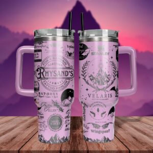 A Court Of Thorns And Roses Book Custom Stanley Quencher 40oz Stainless Steel Tumbler With Handle - Threewoofs