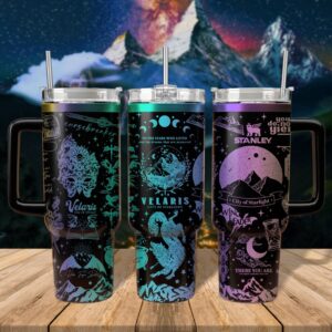 A Court Of Thorns And Roses Book Custom Stanley Quencher 40oz Stainless Steel Tumbler With Handle - Threewoofs