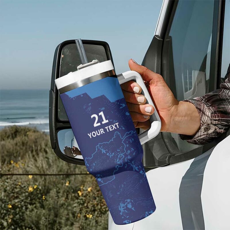 Afghan Atalans Cricket Afghanistan Map with Sporty Style Custom Stanley Quencher 40oz Stainless Steel Tumbler With Handle - Threewoofs - Image 7