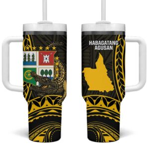 Agusan del Sur Philippines Custom Stanley Quencher 40oz Stainless Steel Tumbler With Handle - Threewoofs