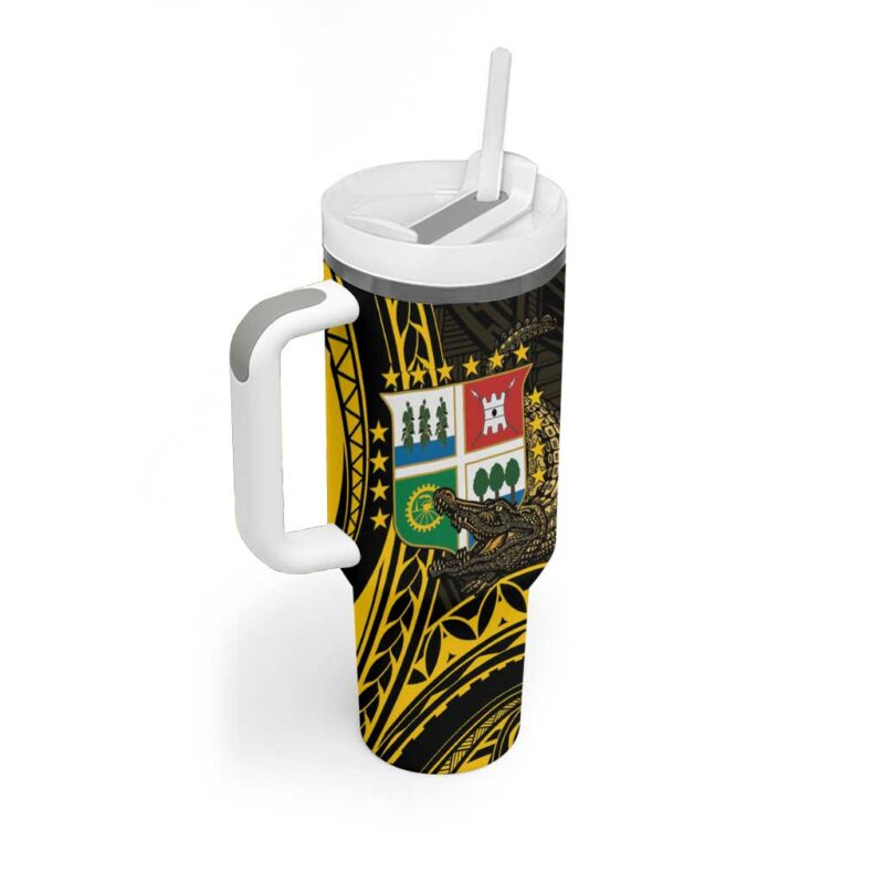 Agusan del Sur Philippines Custom Stanley Quencher 40oz Stainless Steel Tumbler With Handle - Threewoofs - Image 2