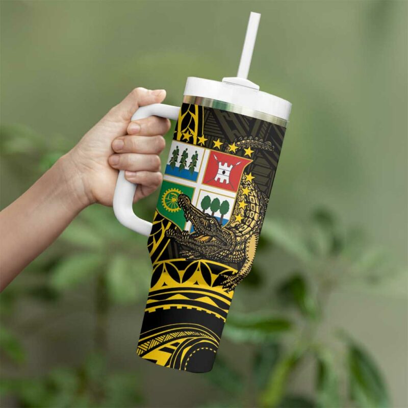 Agusan del Sur Philippines Custom Stanley Quencher 40oz Stainless Steel Tumbler With Handle - Threewoofs - Image 3