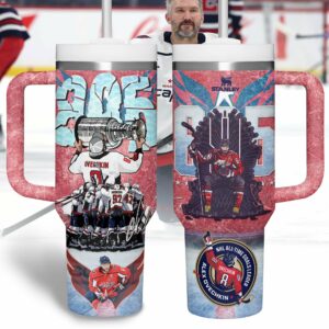 Alexander Ovechkin Custom Stanley Quencher 40oz Stainless Steel Tumbler With Handle - Threewoofs