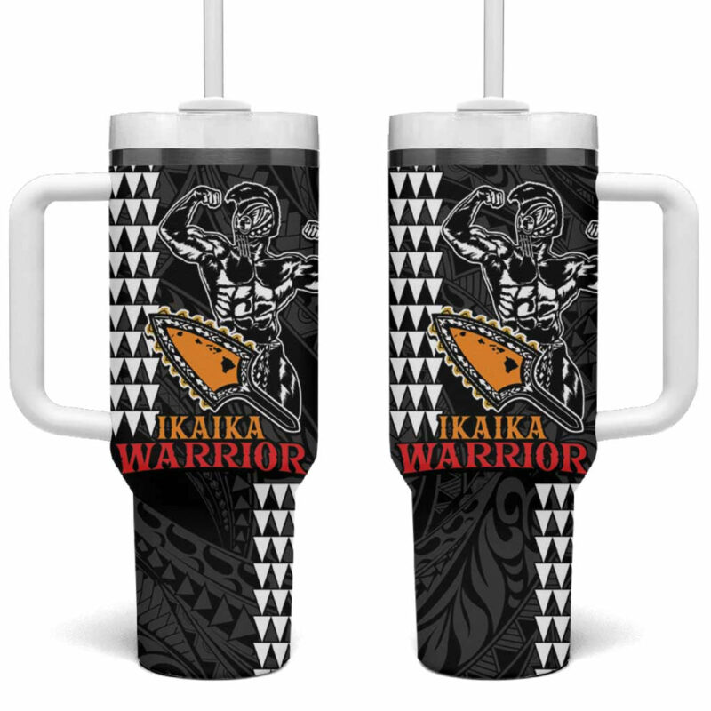 Aloha Ikaika Warrior Helmet Custom Stanley Quencher 40oz Stainless Steel Tumbler With Handle - Threewoofs
